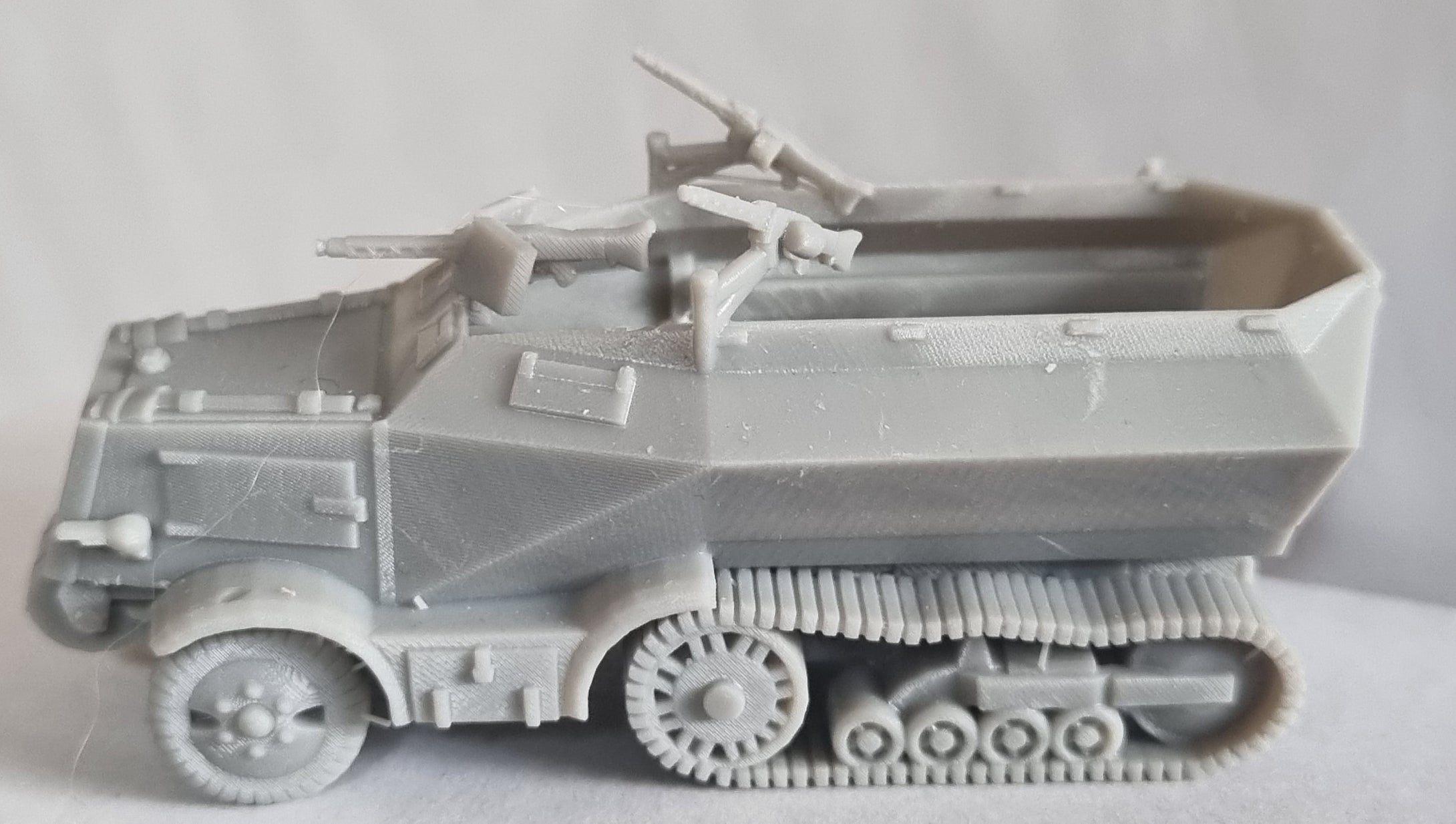 3D printed resin Unic Armoured half track