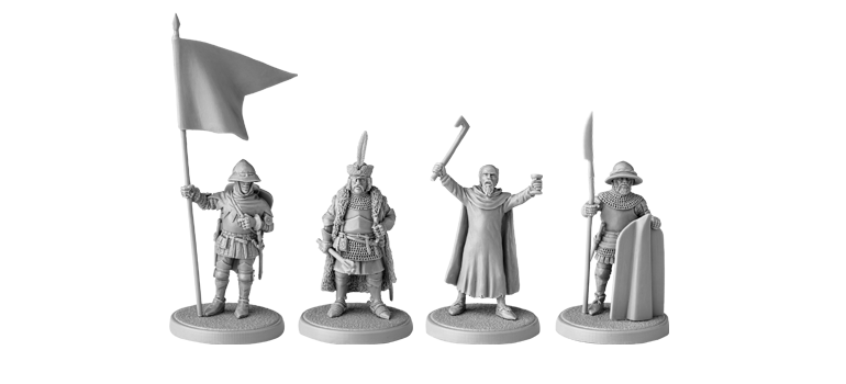 HUSSITE 3 COMMAND FIGURES